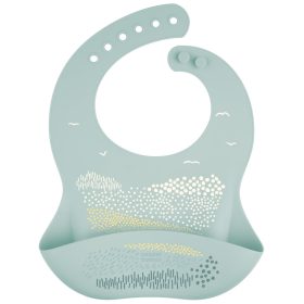 Canpol babies Szilikon előke zsebbel - zöld