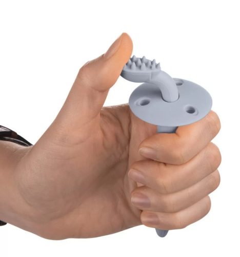 Canpol babies Szilikon fogkefe, fogzás és ínyvédés esetére, kék