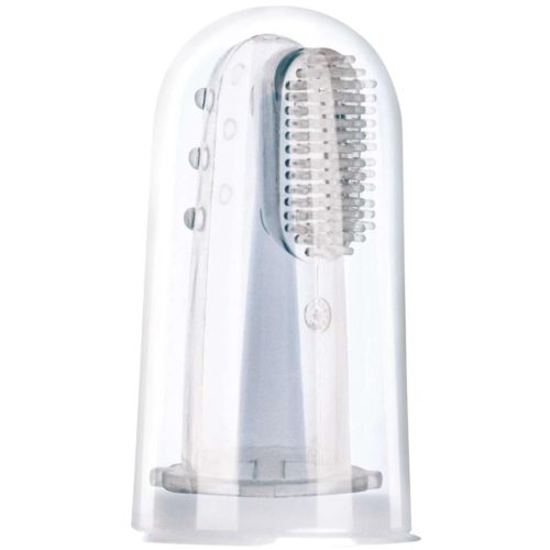 Canpol babies Szilikon fogkefe ínyre és fogakra, tokkal