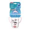 Canpol babies Súlyozott szívószálas cseppmentes itatópohár, 270ml, 6hó+, EXOTIC ANIMALS - pink