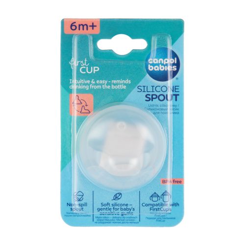 Canpol babies Lecserélhető szilikonos ivócsőr a FirstCup itatópoharakhoz, 1 db