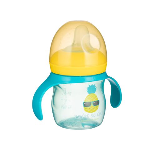 Canpol babies Gyakorló itatópohár szilikon szeleppel, 150 ml, SO COOL - türkiz