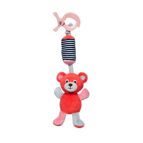 Canpol babies Puha játék csengővel, 0+, BEARS - korall