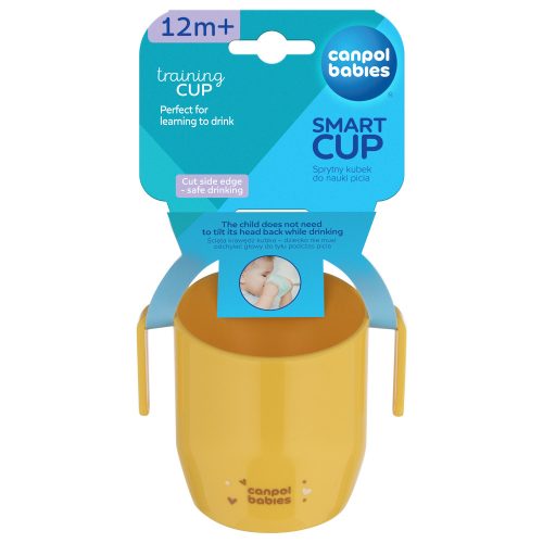 Canpol babies Itatópohár SMART 180 ml 12hó+ - sárga