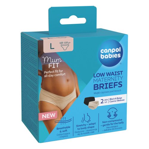 Canpol babies MumFIT alacsony derekú kismama bugyi L 2 db