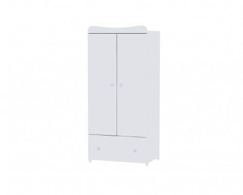 Lorelli Dream kiságy 70x140 + Cupboard pelenkázó komód + Exclusive szekrény - White