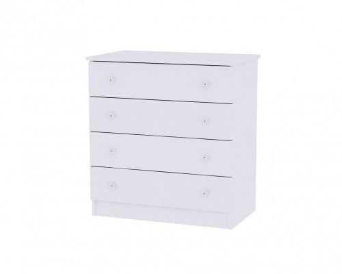 Lorelli First Dreams ringatható bölcső 105x55 + Komód - White