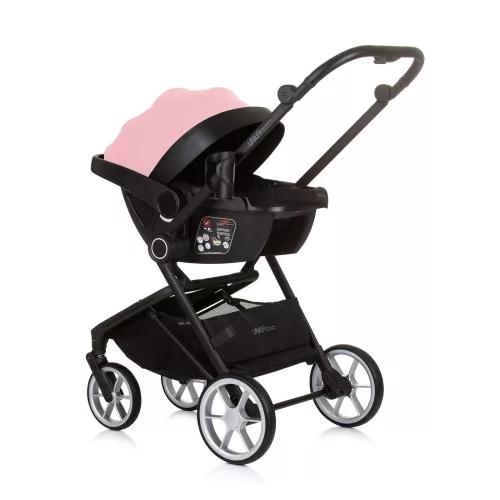 Chipolino Linea 3in1 multifunkciós babakocsi - Flamingo