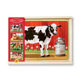 Melissa & Doug fa puzzle farm állatok 