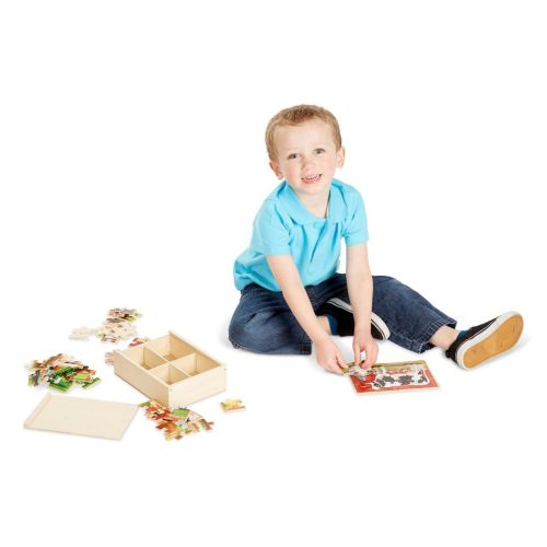 Melissa & Doug fa puzzle farm állatok 