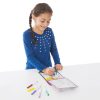 Melissa & Doug Kreatív játék, Ólomüveg színező, tündérek