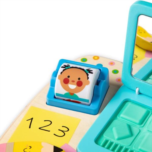 Melissa & Doug bébijáték, Fa asztali laptop kiegészítőkkel