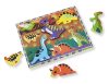 Melissa & Doug Készségfejlesztő játék, könnyen megfogható puzzle, dínók