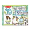 Melissa & Doug, kreatív játék, keresd meg, matrica készlet, állatok