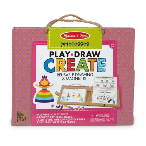 Melissa & Doug letörölhető rajz és mágneses játékkészlet - hercegnő