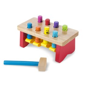   Melissa & Doug Fa készségfejlestő játék, kalapálós asztal