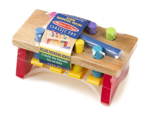 Melissa & Doug Fa készségfejlestő játék, kalapálós asztal