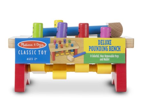 Melissa & Doug Fa készségfejlestő játék, kalapálós asztal