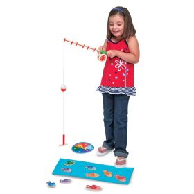  Melissa & Doug Fa készségfejlesztő játék, Mágneses-számos horgászat