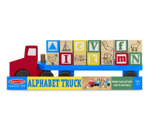 Melissa & Doug betűszállító teherautó