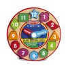 Melissa & Doug fa készségfejlesztő játék, formaillesztő óra