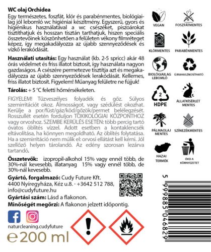 NaturCleaning WC olaj 200 ml - orchidea