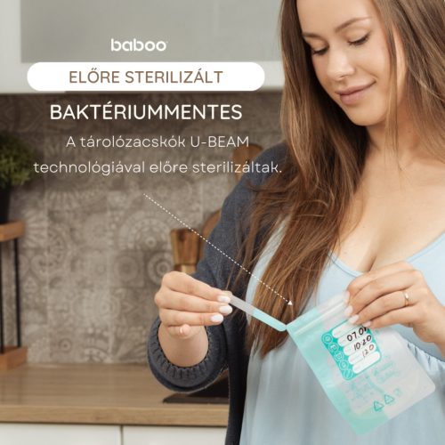 Baboo fagyasztható anyatejtároló zacskó 25 db