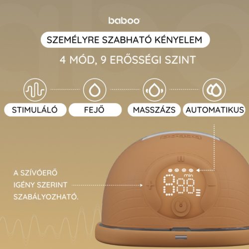 Baboo elektomos hordható DUPLA mellszívó