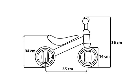 Seven Polska 4 kerekű futóbicikli - Mancs Őrjárat lány