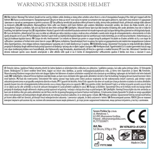 Seven Polska Bicikli sisak S 48-52 cm - SPIDEY