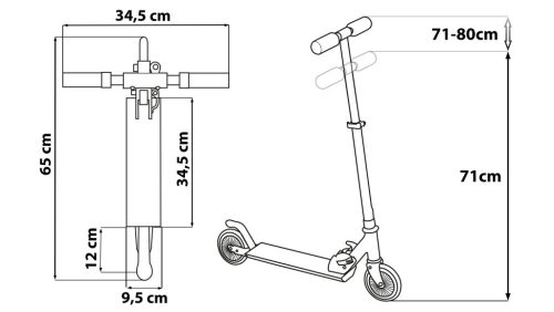 Seven Polska 2 kerekű roller - STITCH