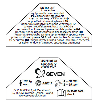 Seven Polska Nickel board - VENOM