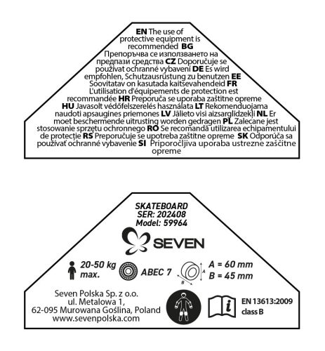 Seven Polska Pennyboard 7 - BLACK SMOKE