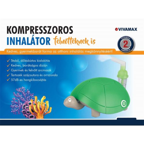 Vivamax Kompresszoros inhalátor "teknős"