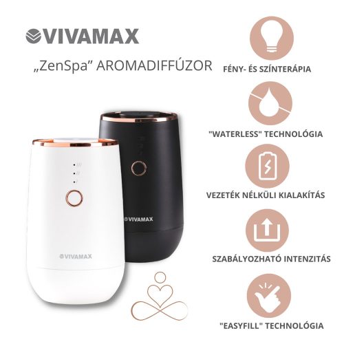 Vivamax ZenSpa wireless aromadiffúzor (fekete)