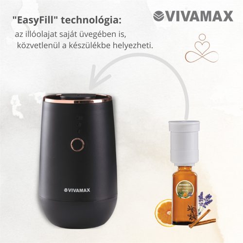 Vivamax ZenSpa wireless aromadiffúzor (fekete)
