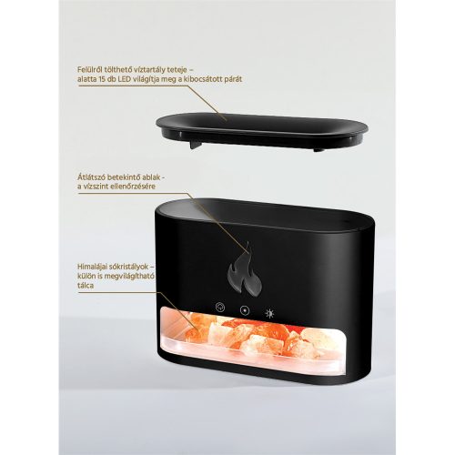 Vivamax Flame aromadiffúzor sókristályokkal