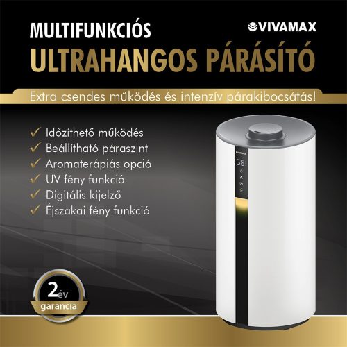 Vivamax Multifunkciós ultrahangos párásító