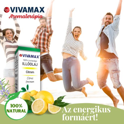 Vivamax Citrom 100%-os tisztaságú illóolaj (10 ml)