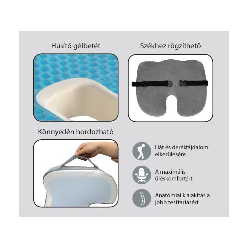 Vivamax Memóriahabos ülőpárna gélbetéttel