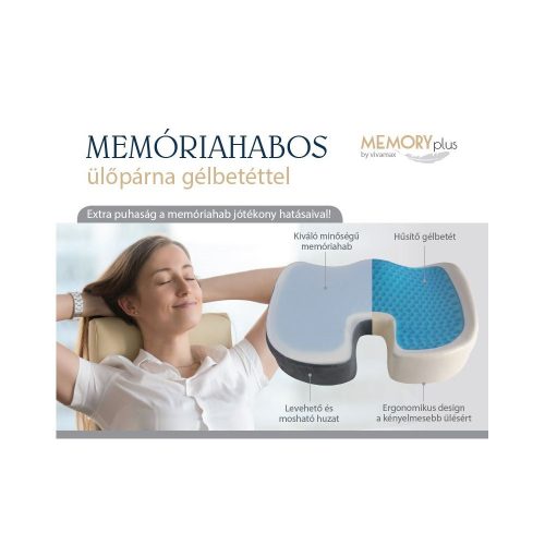Vivamax Memóriahabos ülőpárna gélbetéttel